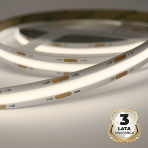 Taśma COB 5W/460lm/320/m  4000K IP20 12V 30m