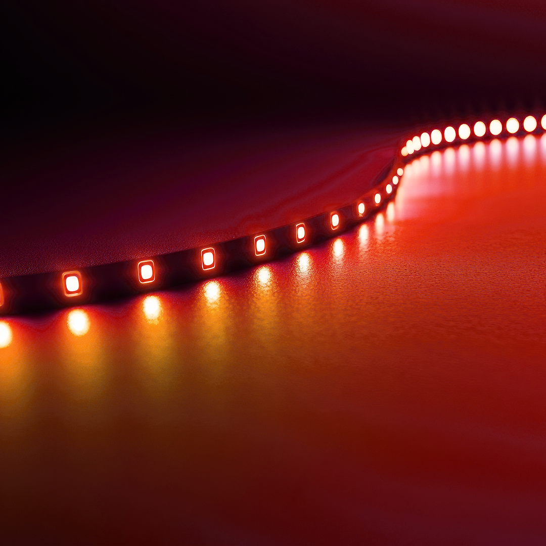 TAŚMA 60 LED 24W. Barwa Czerwony. IP65. (5 metrów) - obrazek 3