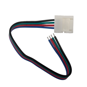 Złączka LED RGB 10mm. Łącznik z jedej strony.