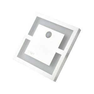 Oprawa schodowa QUADRO Barwa Zimna 6500K 12V z czujnikiem ruchu