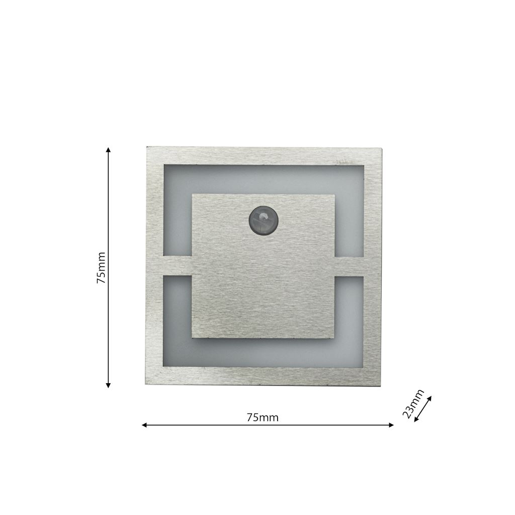 Oprawa schodowa QUADRO Barwa Neutralna 4000K 12V z czujnikiem ruchu - obrazek 2