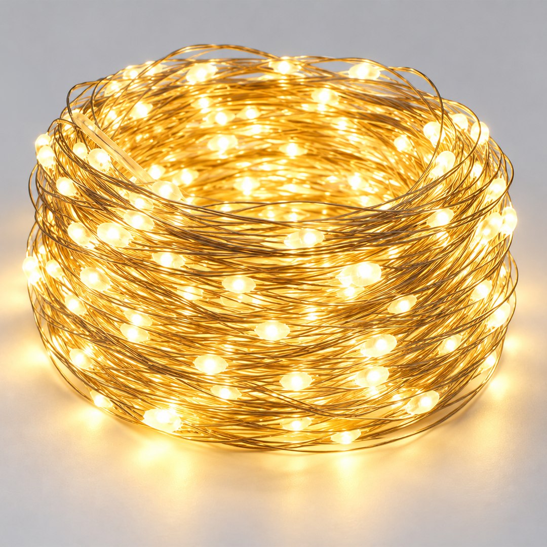 Lampki Drucik 200LED 20m 2700K USB-A