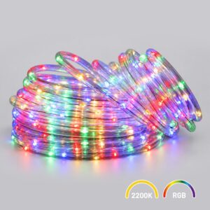 Wąż 200LED 10m 2200K + RGB 9 Trybów IP44