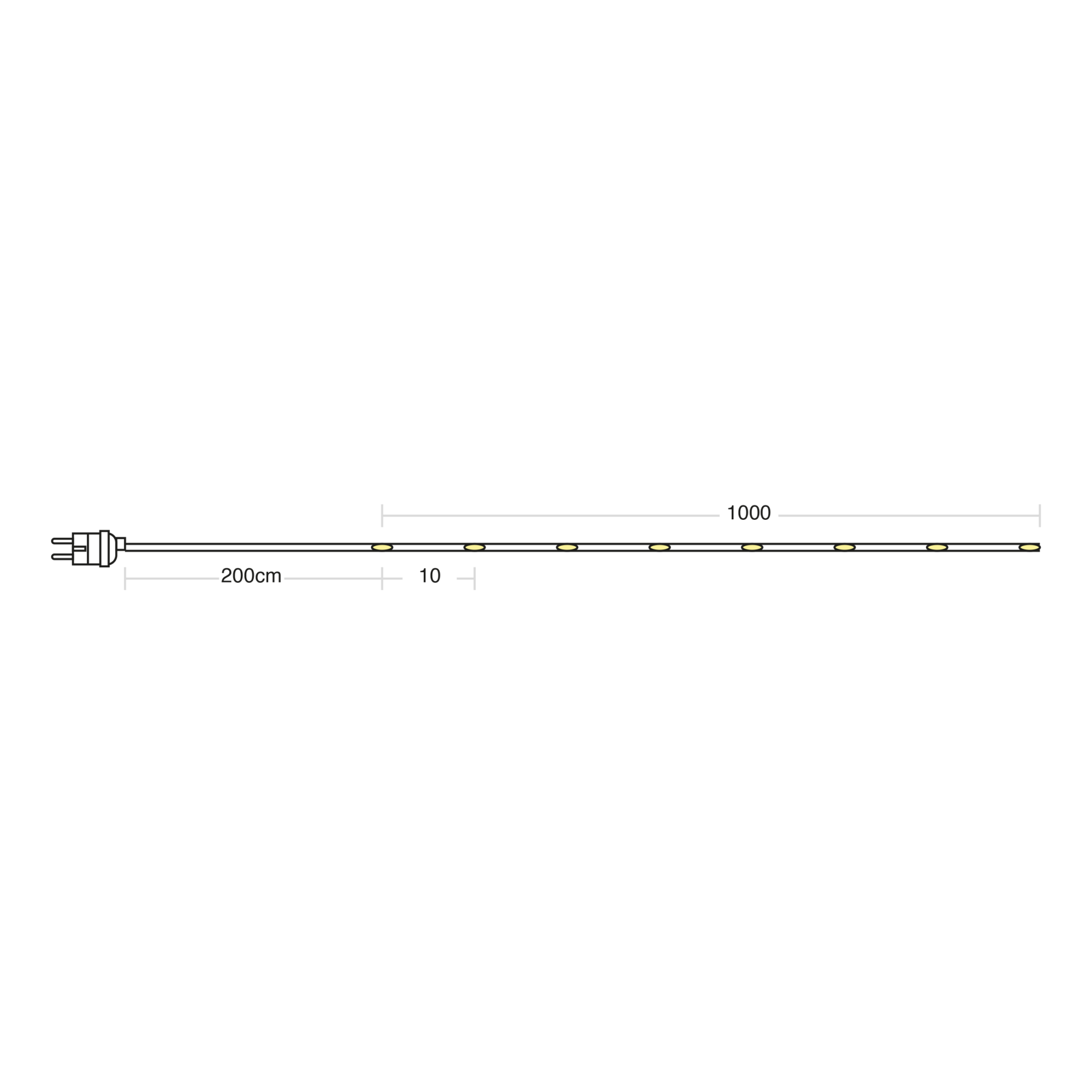 Wąż 200LED 10m 2200K + RGB 9 Trybów IP44 - obrazek 10
