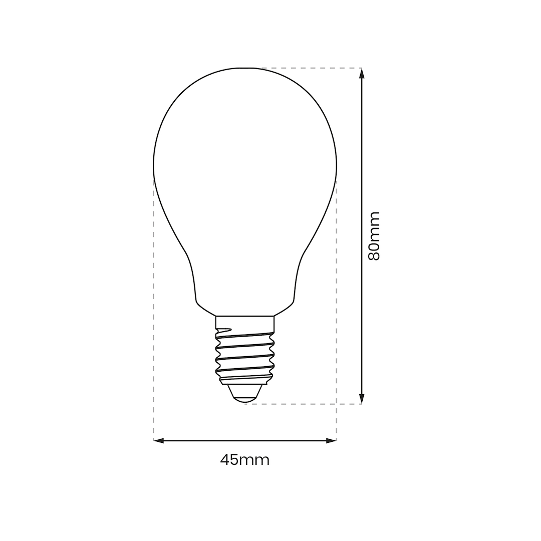 Żarówka LED 5W E14 G45 3000K - obrazek 2
