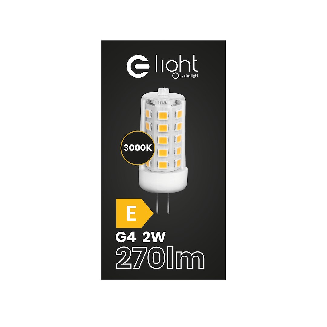 Żarówka LED 2W G4 12V 3000K Ceramiczna + PC - obrazek 2