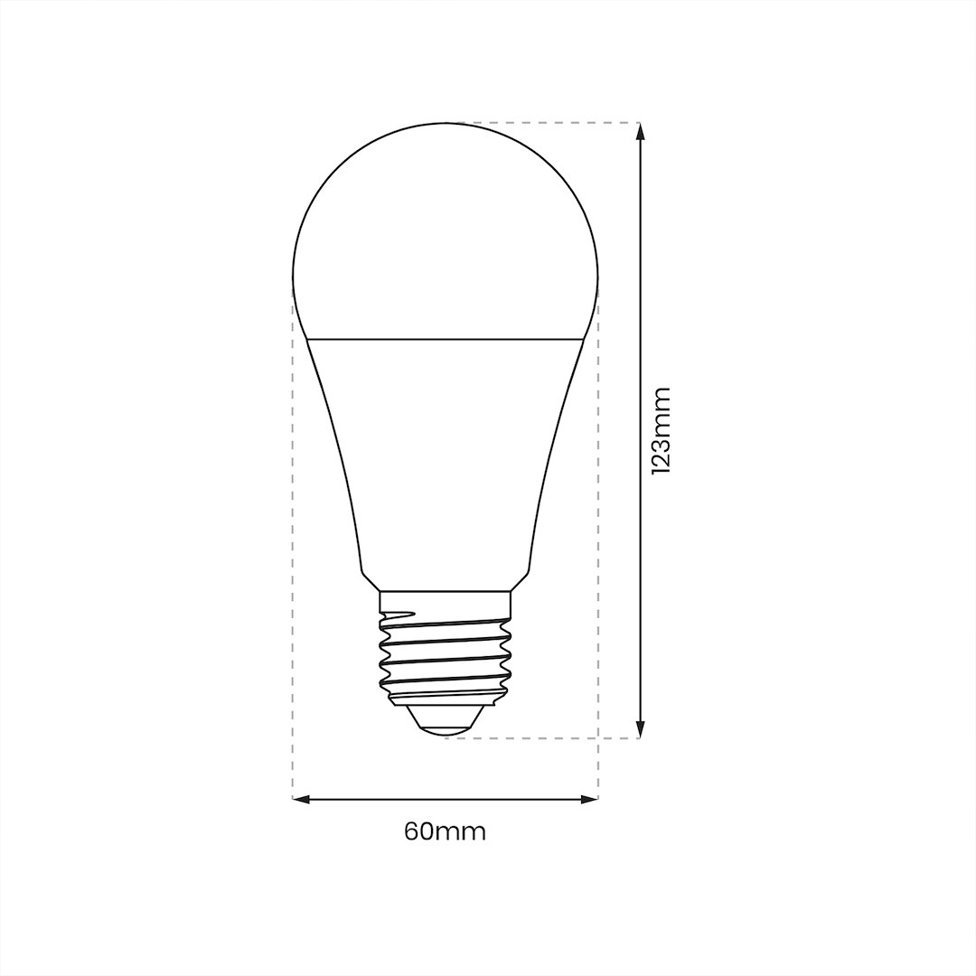 Żarówka LED 15W E27 A60 6000K - obrazek 4