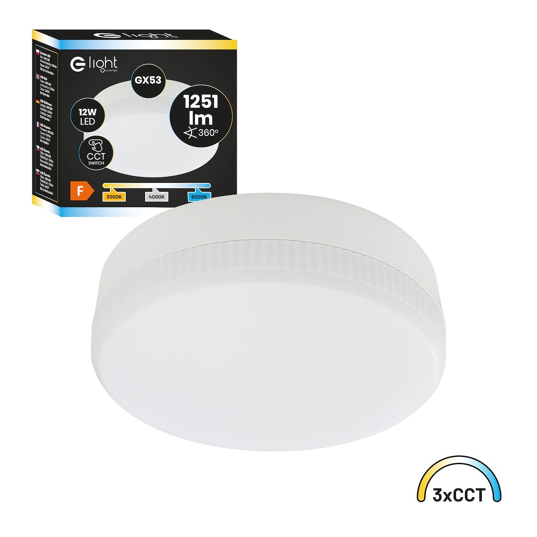 Żarówka Led Gx53 12W 1251lm 3CCT