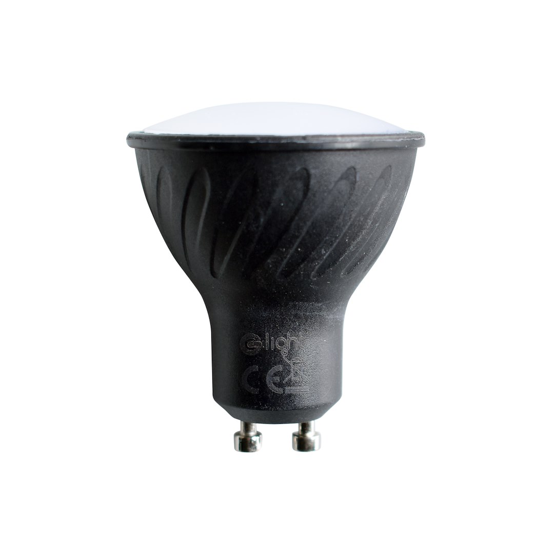 Żarówka Led 6W GU10. Barwa: Neutralna Czarny