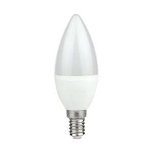 Żarówka LED 7W E14 C37. Świeczka Barwa: 6500K