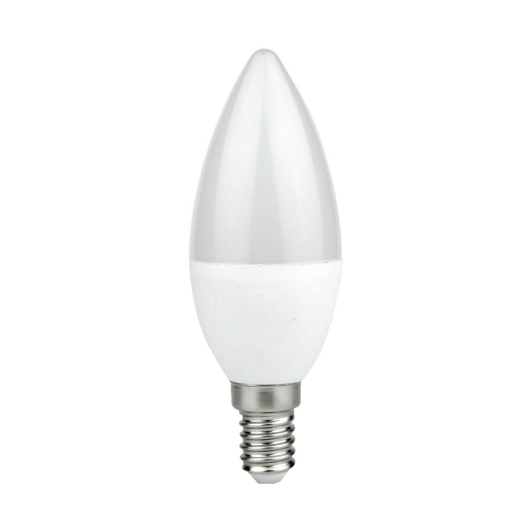 Żarówka LED 7W E14 C37. Świeczka Barwa: 6500K