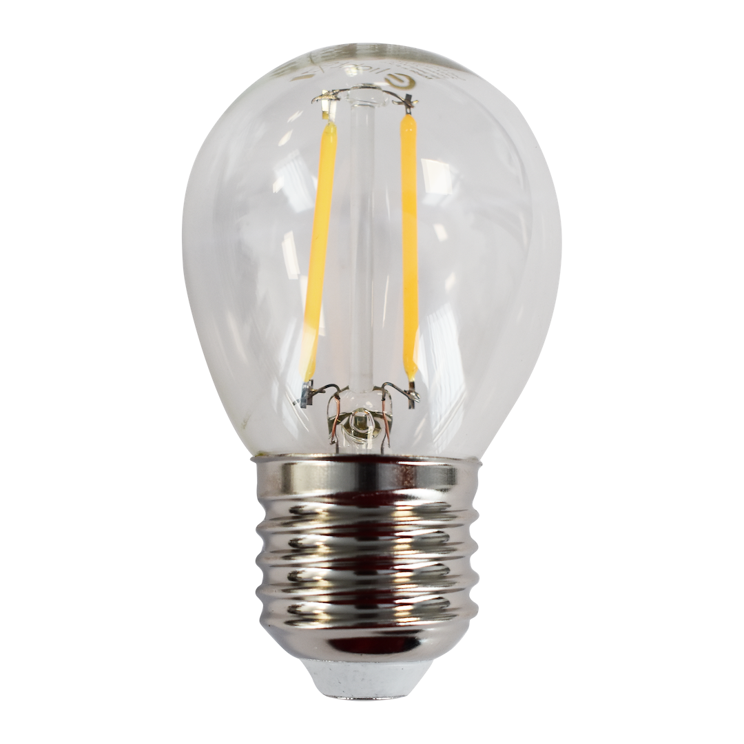 Żarówka Filamentowa LED 2W E27 G45 2700K - obrazek 4