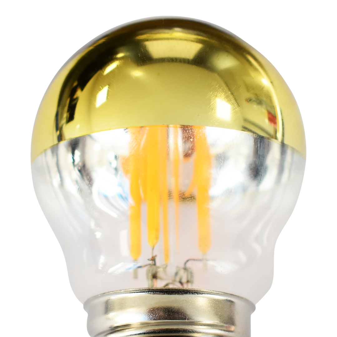 Żarówka Filamentowa LED 4W G45 E27 2700K Half Gold - obrazek 3