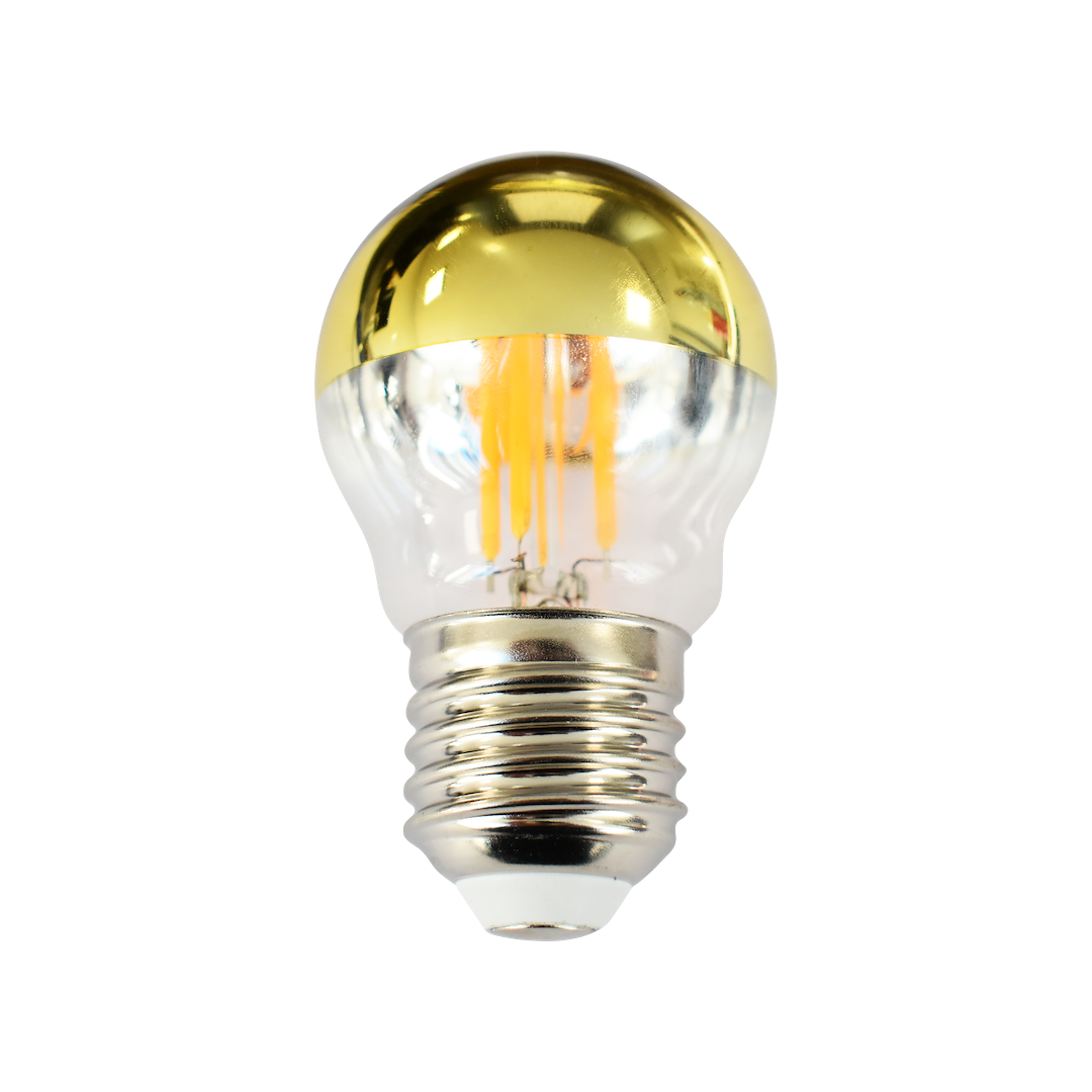 Żarówka Filamentowa LED 4W G45 E27 2700K Half Gold - obrazek 7