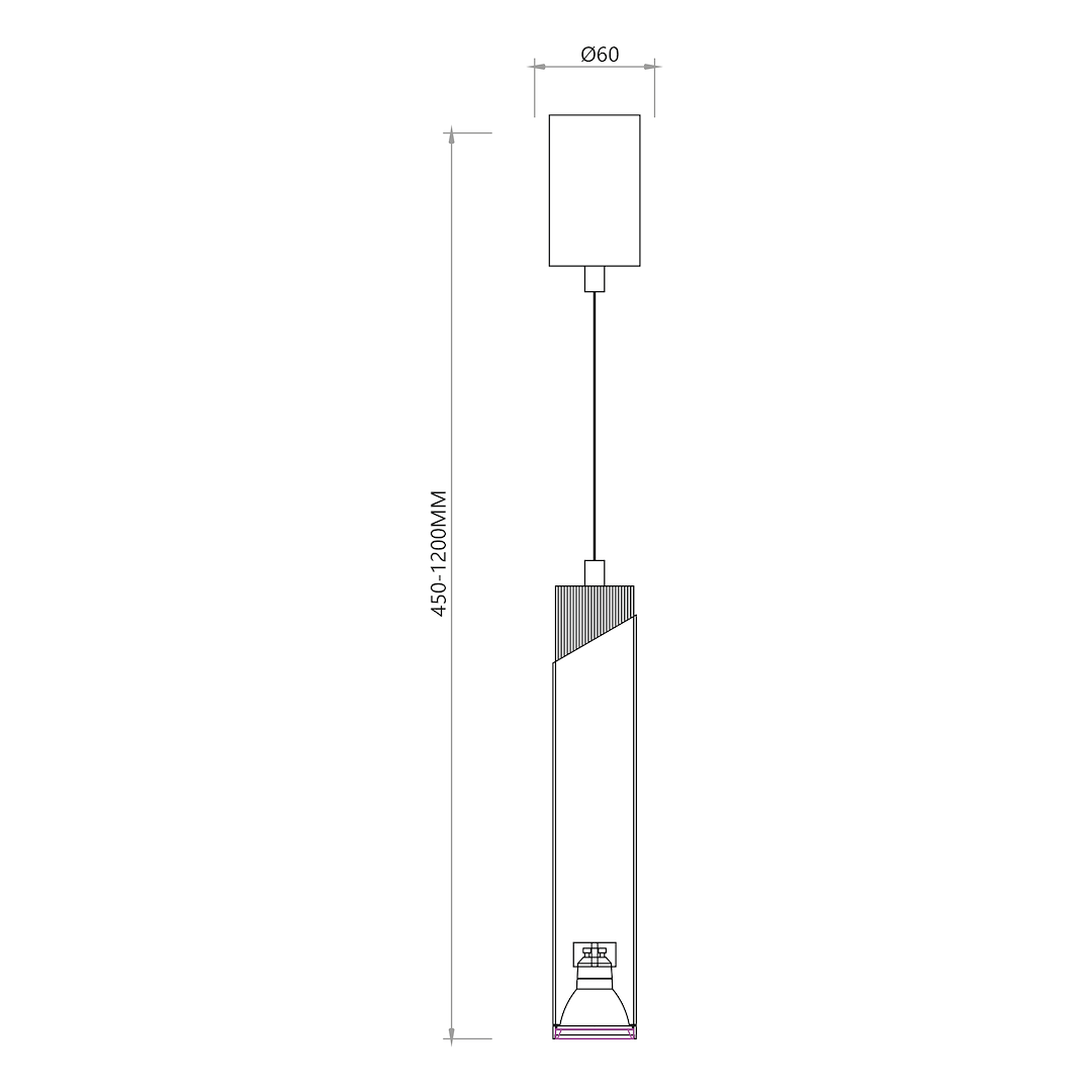 Neo Biały Chrom Lampa Wisząca 1xGU10 - obrazek 5