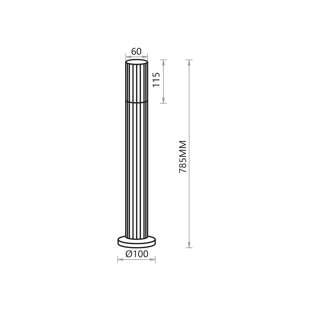 VERTICAL BLACK LAMPA OGRODOWA 1xGU10 IP44 - obrazek 5