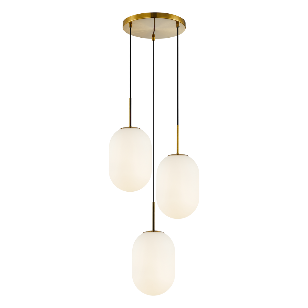 Lampa wisząca ALIAS GOLD 3xE14 koło