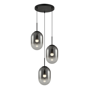 Lampa wisząca Alias Czarny 3xE14 koło