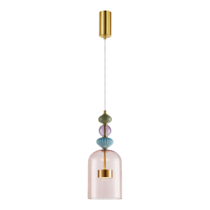 Lampa wisząca ARTE 12W LED śr. 16cm mosiądz
