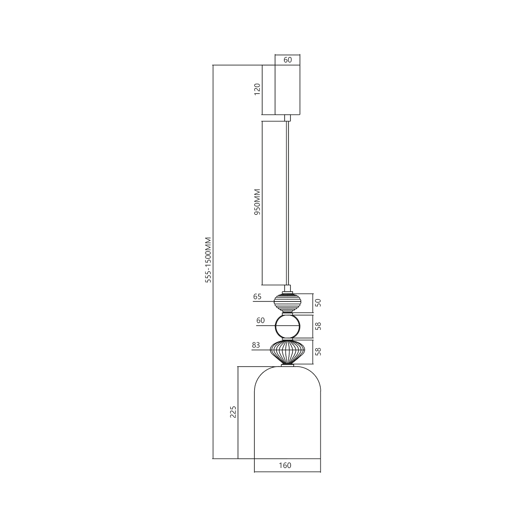 Lampa wisząca ARTE 12W LED śr. 16cm mosiądz - obrazek 5