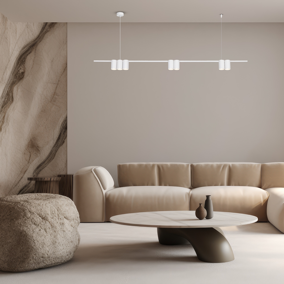 Lampa wisząca (listwa) Genesis 7xGU10 Biały - obrazek 4