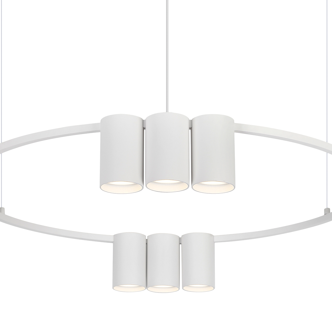 Lampa wisząca (koło) Genesis 10xGU10 Biały - obrazek 2