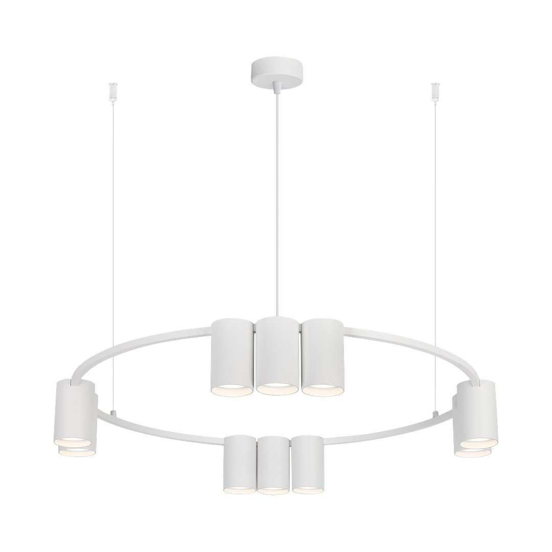 Lampa wisząca (koło) Genesis 10xGU10 Biały - obrazek 6
