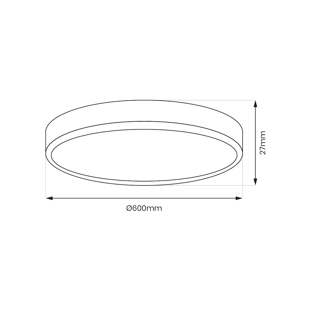Plafon MAQ 50W 3CCT Czarny - obrazek 7