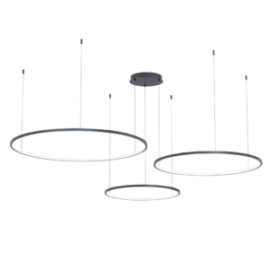 Lampa wisząca Saturno Czarny 100W LED