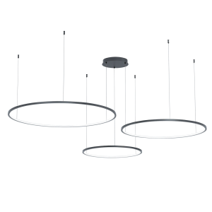 Lampa wisząca Saturno Czarny 100W LED