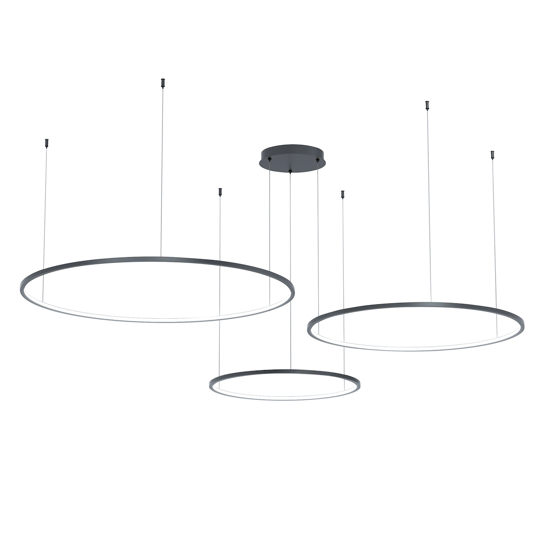 Lampa wisząca Saturno Czarny 100W LED