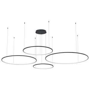 Lampa wisząca Saturno Czarny 120W LED
