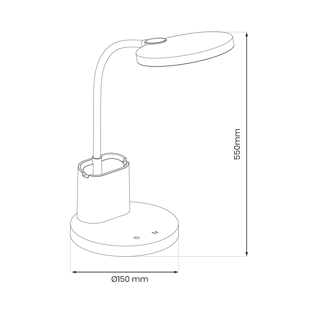 Lampka biurkowa Scuola Czarny 5W LED - obrazek 4