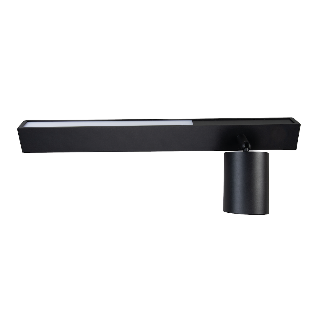 Kinkiet Magnet 9W+1xGU10 3000/4000K Czarny Prawy - obrazek 3