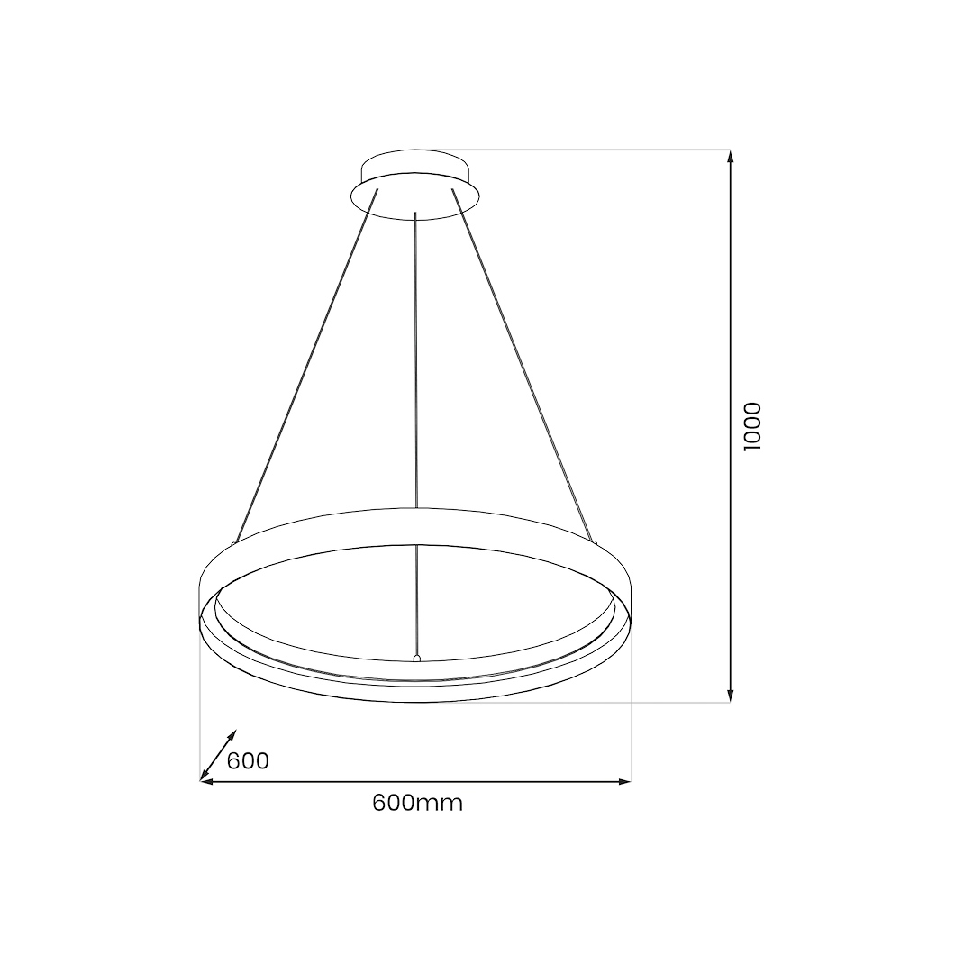 Lampa wisząca ORBITA 52W LED - obrazek 5