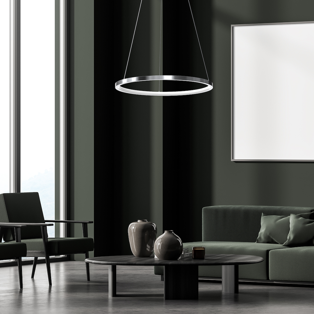 Lampa wisząca HOOP CHROME 27W LED - obrazek 4