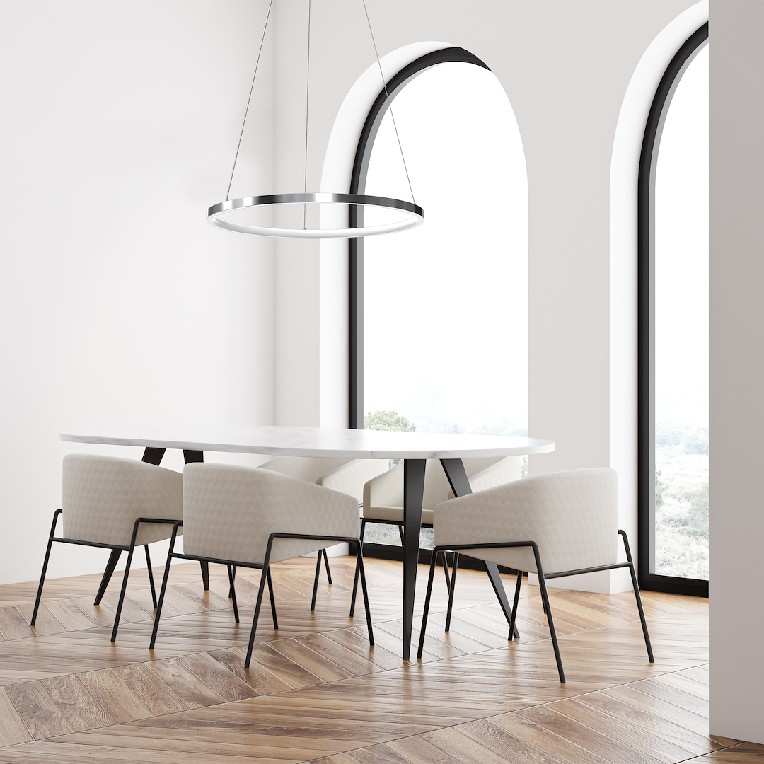 Lampa wisząca HOOP CHROME 27W LED - obrazek 5