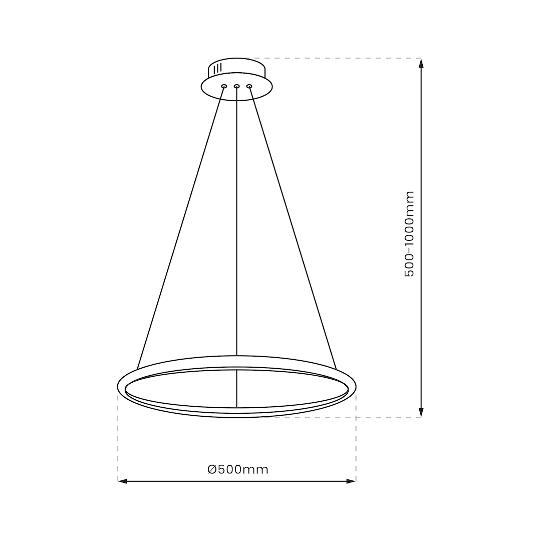 Lampa wisząca HOOP CHROME 27W LED - obrazek 6