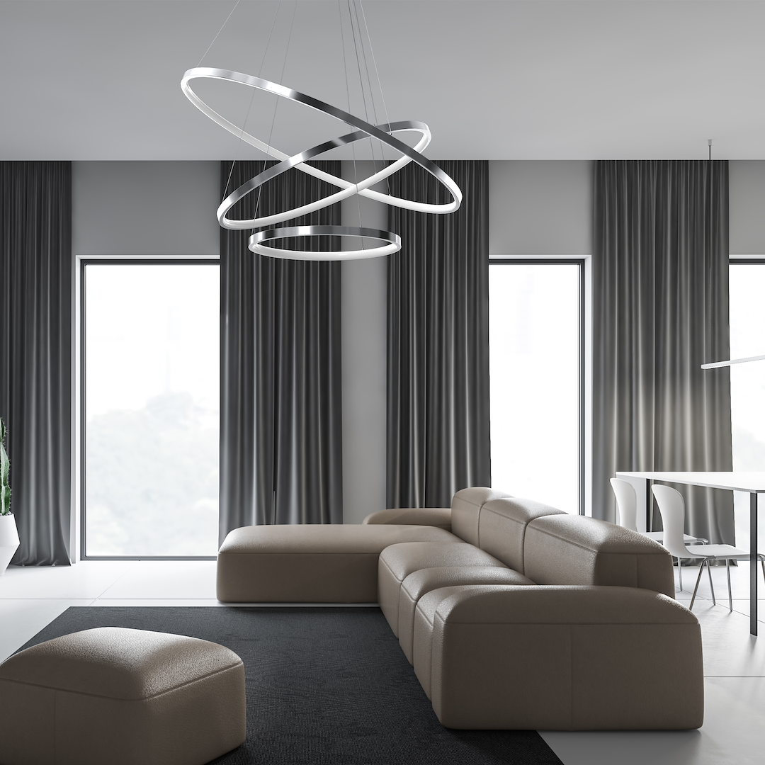 Lampa wisząca HOOP CHROME 93W LED - obrazek 4