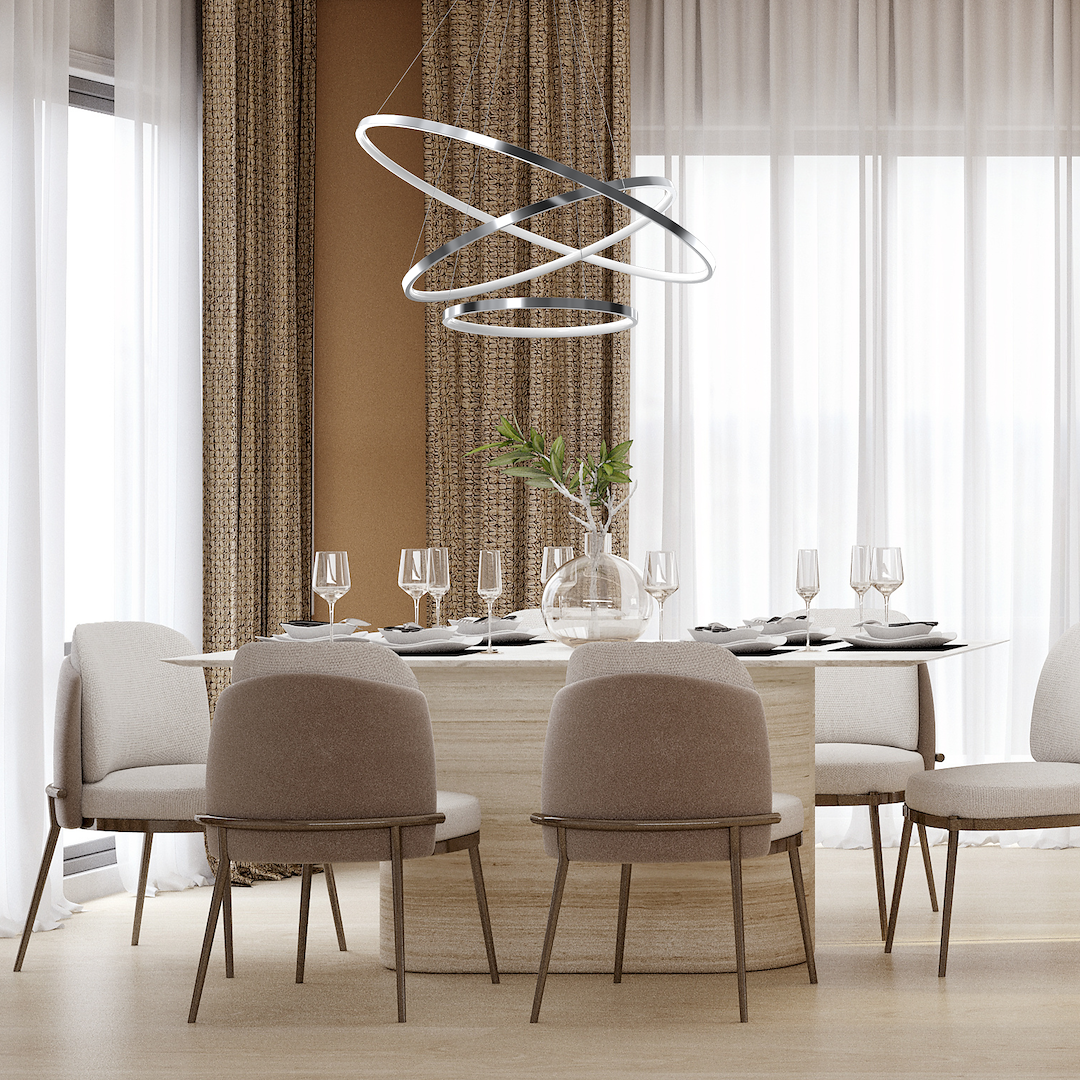 Lampa wisząca HOOP CHROME 93W LED - obrazek 5