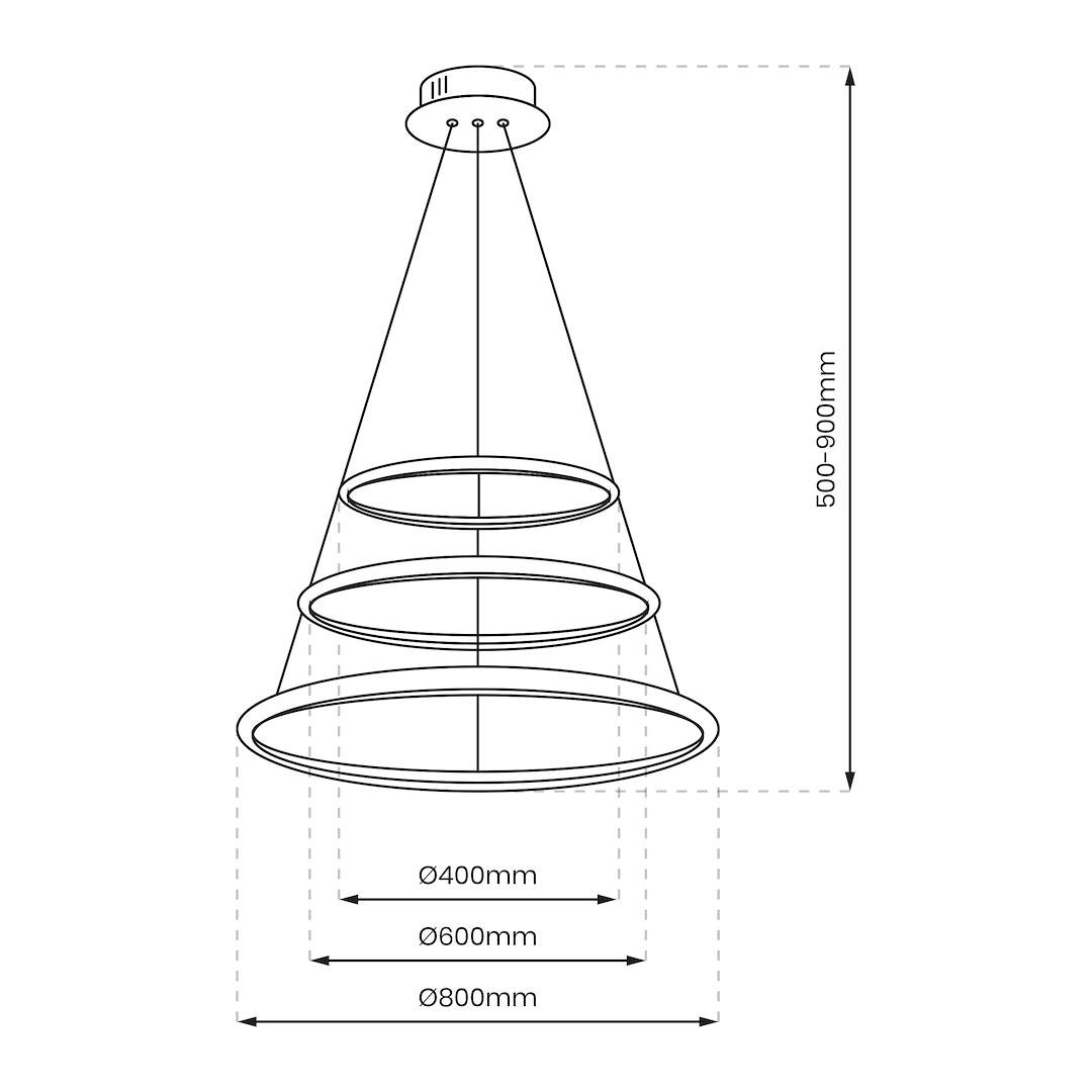 Lampa wisząca HOOP CHROME 93W LED - obrazek 6