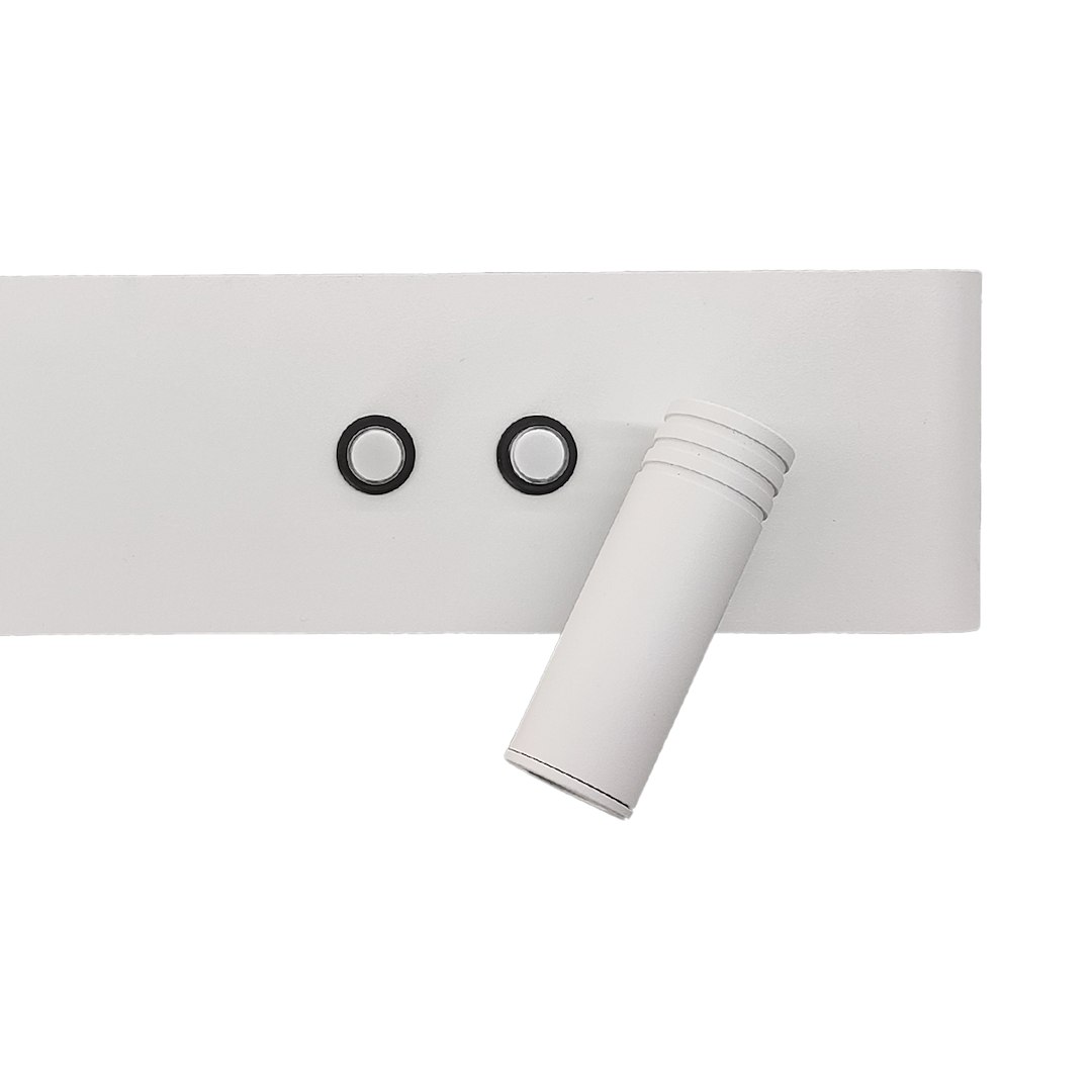 Kinkiet Resort prawy 10W + 3W LED 4000K Biały - obrazek 2