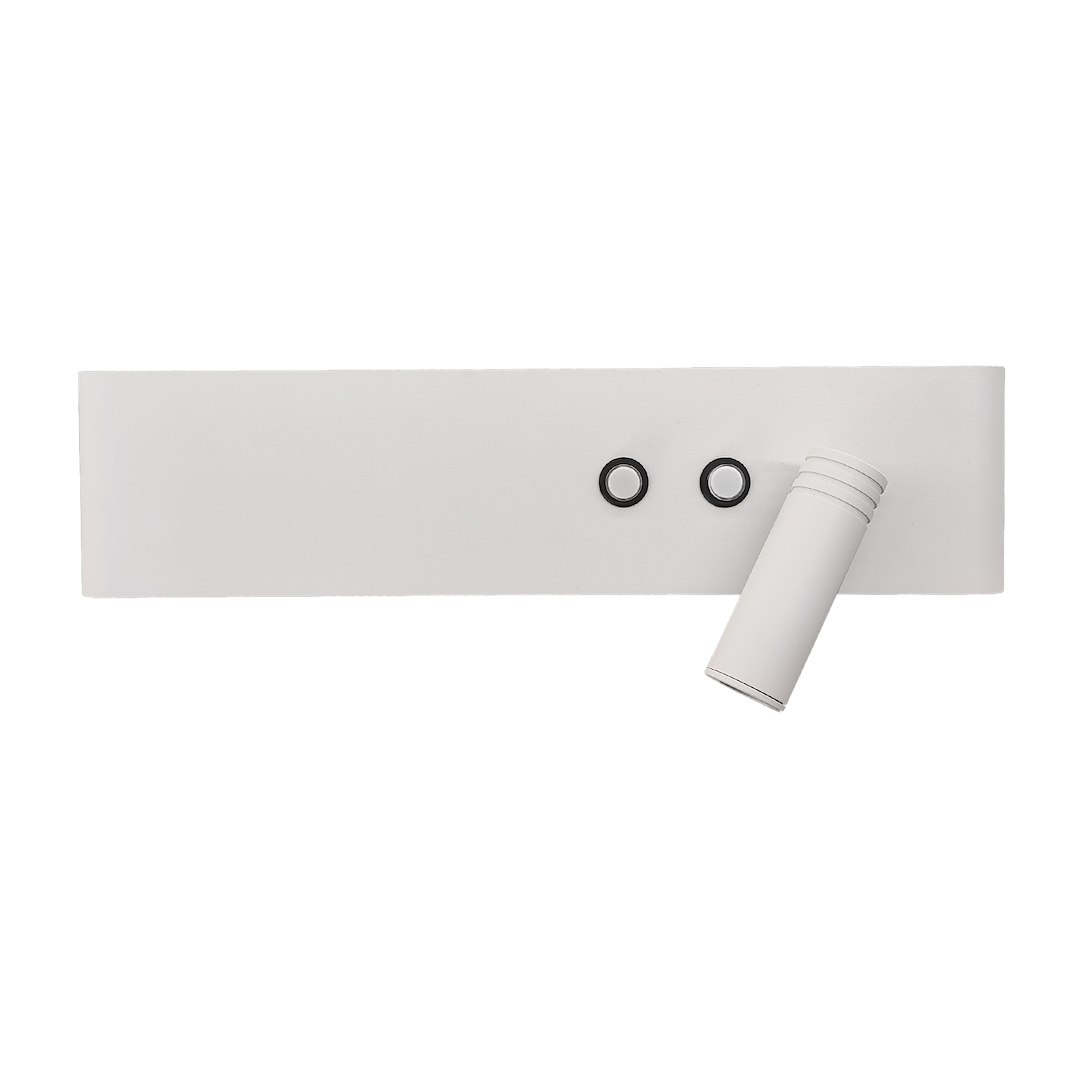 Kinkiet Resort prawy 10W + 3W LED 4000K Biały - obrazek 6