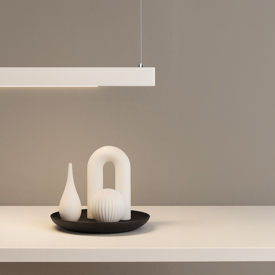 Lampa wisząca Linea Biały 36W LED 3000K-4000K-5700K - obrazek 3