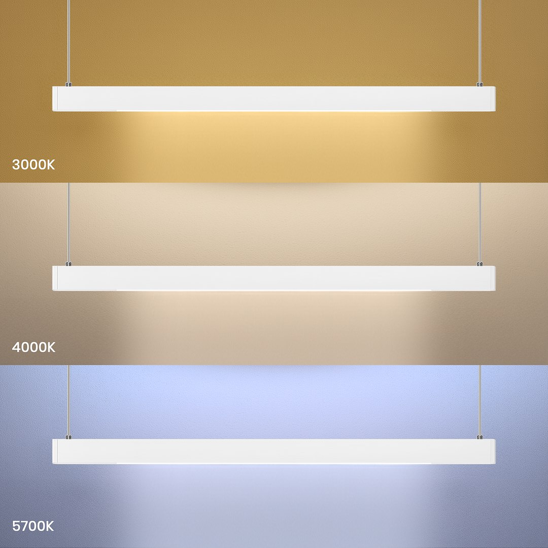 Lampa wisząca Linea Biały 36W LED 3000K-4000K-5700K - obrazek 4