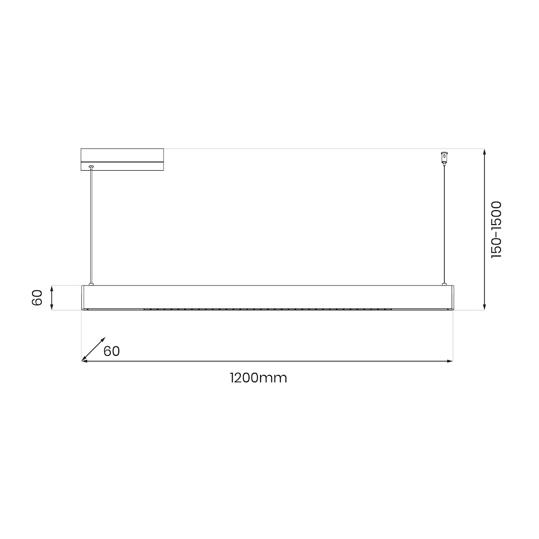 Lampa wisząca Linea Biały 36W LED 3000K-4000K-5700K - obrazek 10