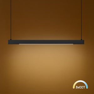 Lampa wisząca Linea Czarny 36W LED 3000K-4000K-5700K
