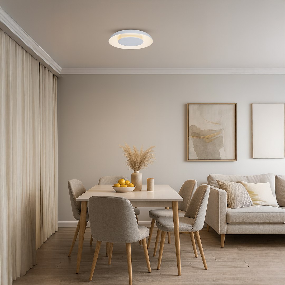 Lampa sufitowa Piattino Biały 30W LED 3000K-4000k-6000K - obrazek 5