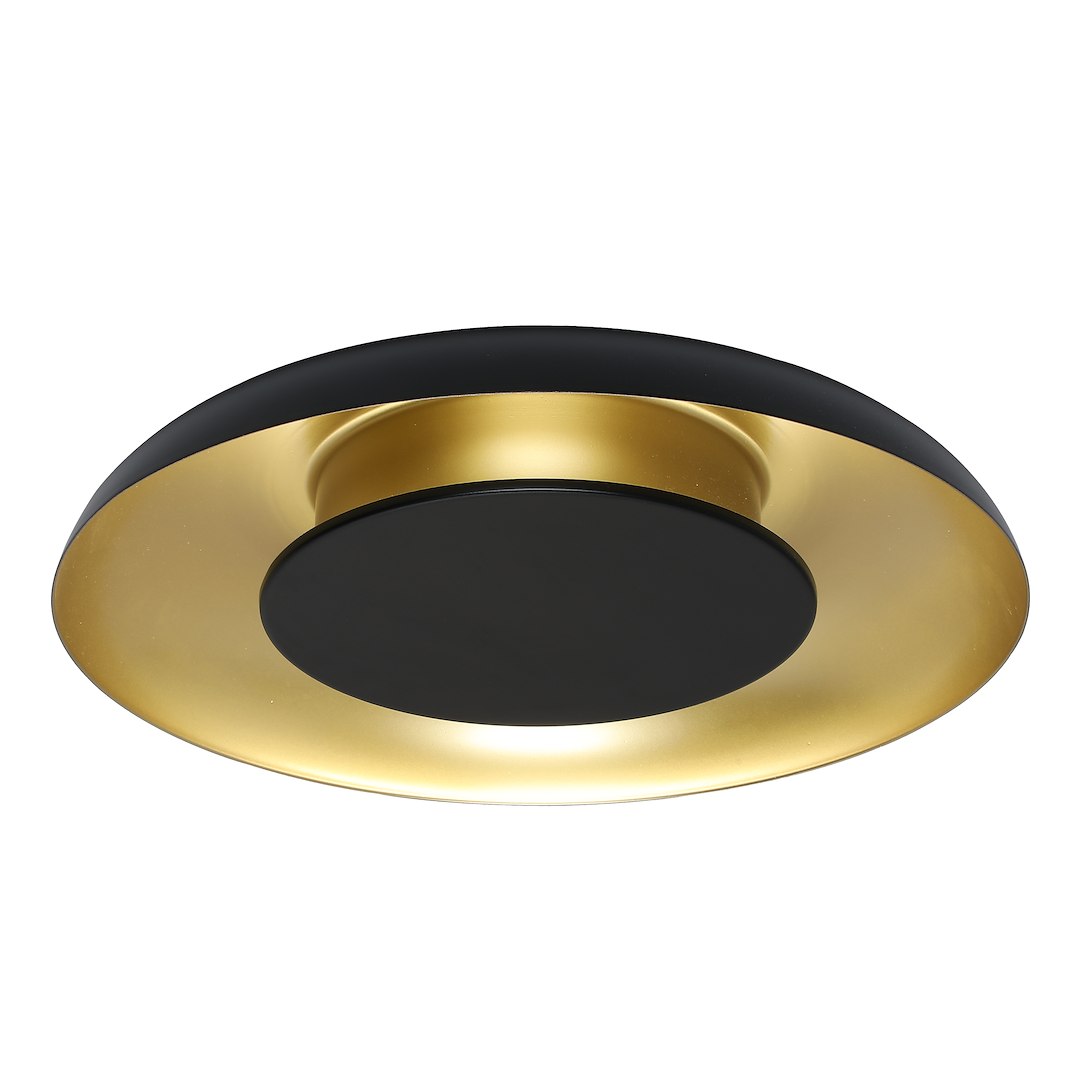 Lampa sufitowa Piattino Czarny Złoty 30W LED 3000K-4000k-6000K