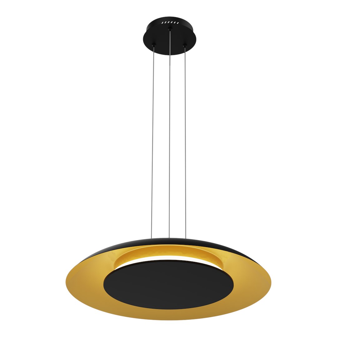 Lampa wisząca Piattino Czarny Złoty 30W LED 3000K-4000k-6000K - obrazek 8